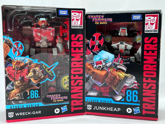 Transformers Studio Series 86-9 and 86-14 Wreck-Gar and Junkheap